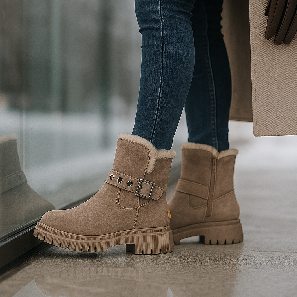 Bottes en Suède Doublées – Style Chic et Confort Thermique