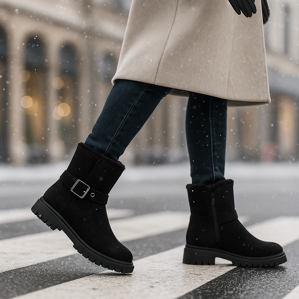 Bottes en Suède Doublées – Style Chic et Confort Thermique