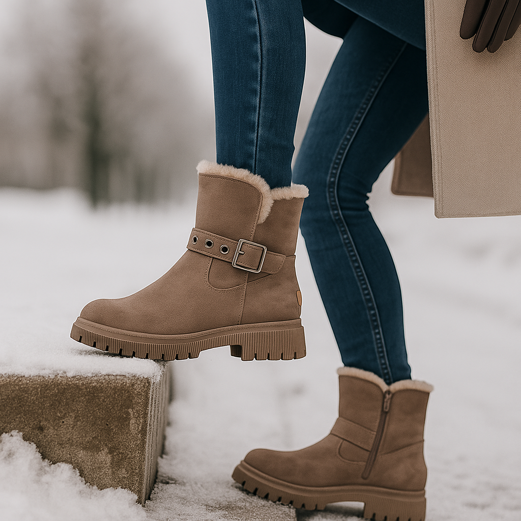 Bottes en Suède Doublées – Style Chic et Confort Thermique