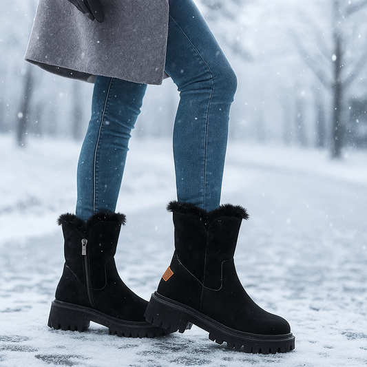 Bottes d’Hiver Gaby Doublées – Élégantes et Antidérapantes