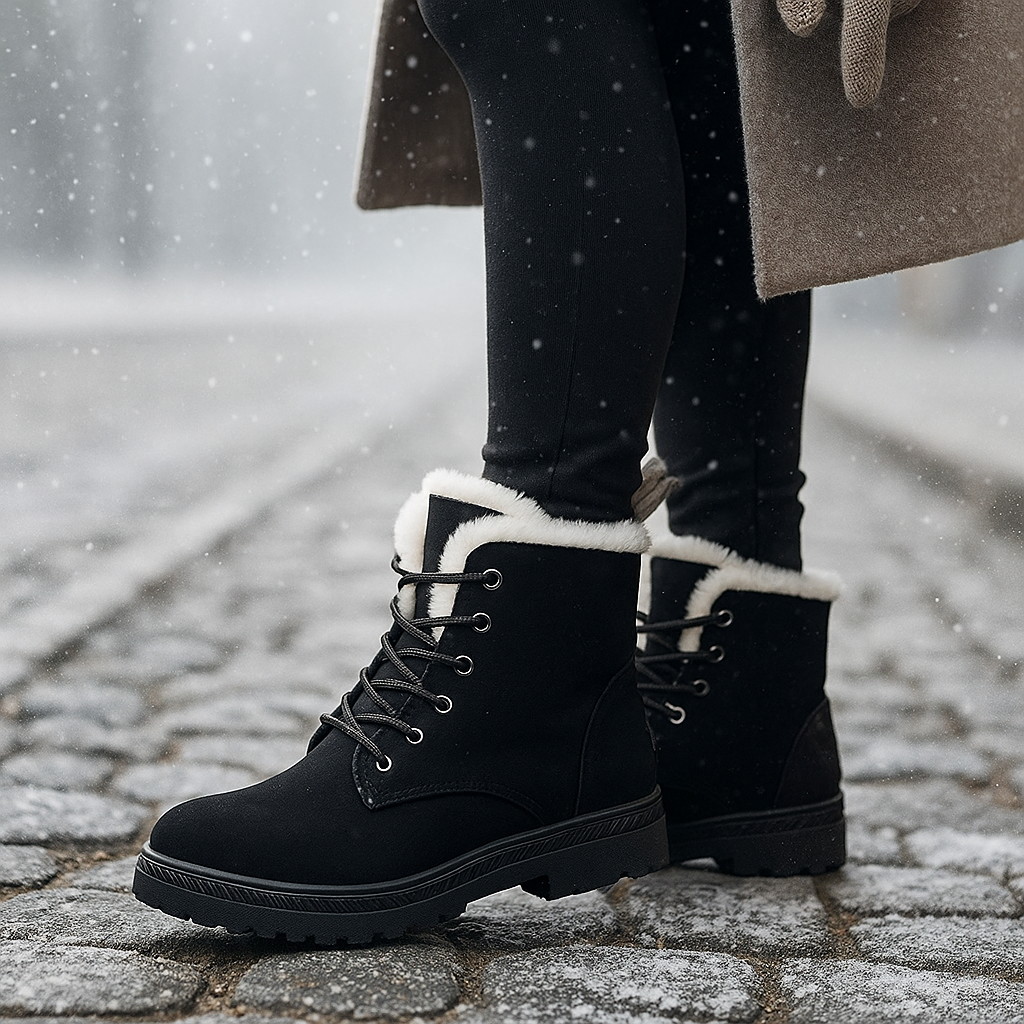 Bottes Grace Doublées – Chaudes et Antidérapantes pour l’Hiver