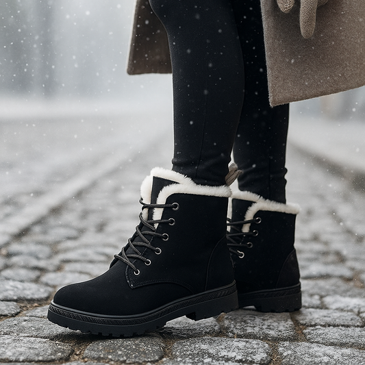 Bottes Grace Doublées – Chaudes et Antidérapantes pour l’Hiver