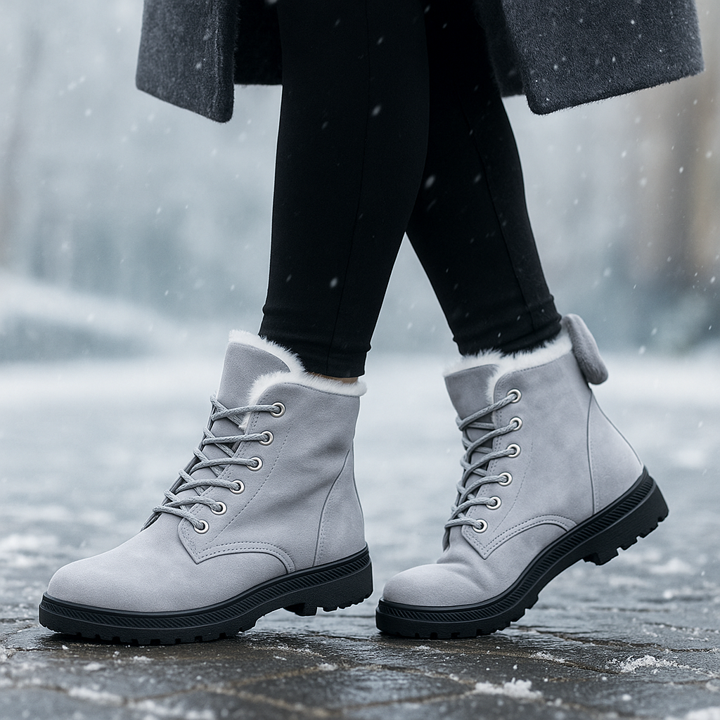 Bottes Grace Doublées – Chaudes et Antidérapantes pour l’Hiver