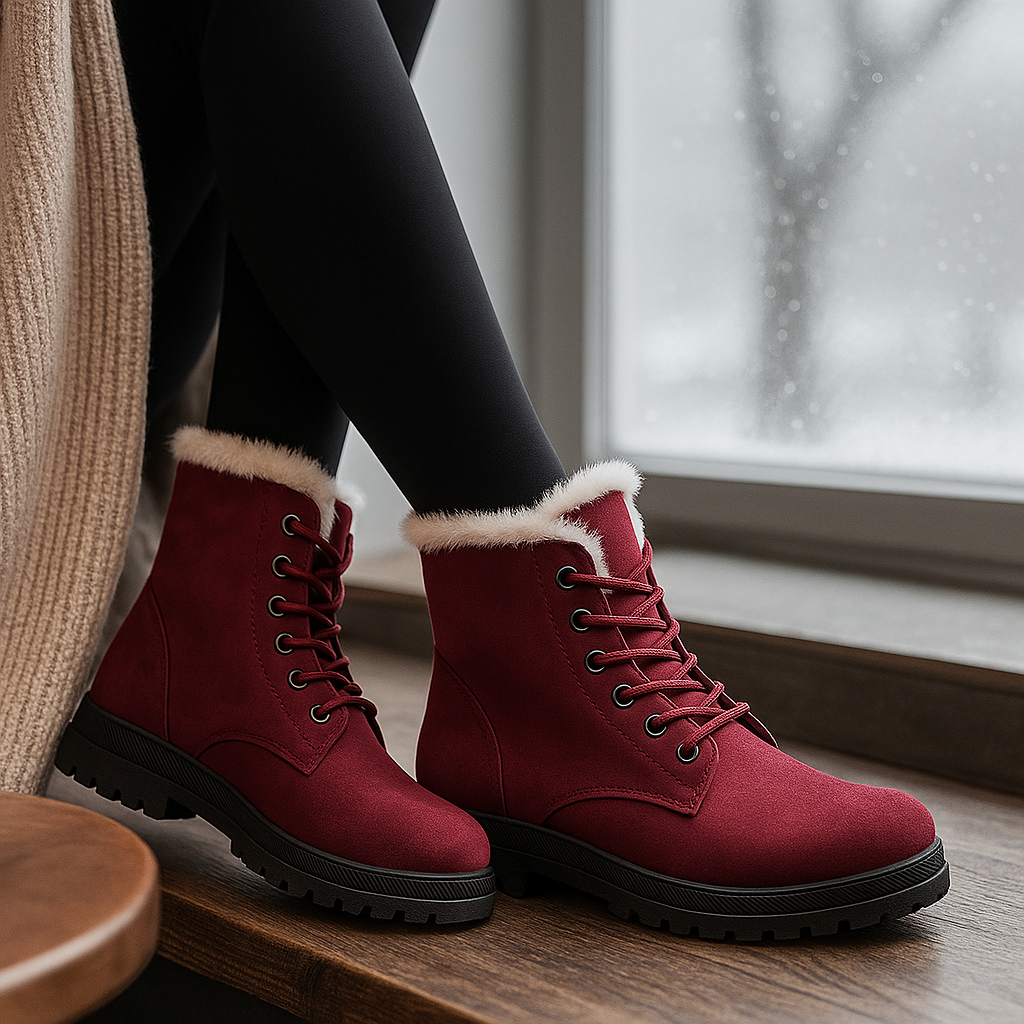 Bottes Grace Doublées – Chaudes et Antidérapantes pour l’Hiver