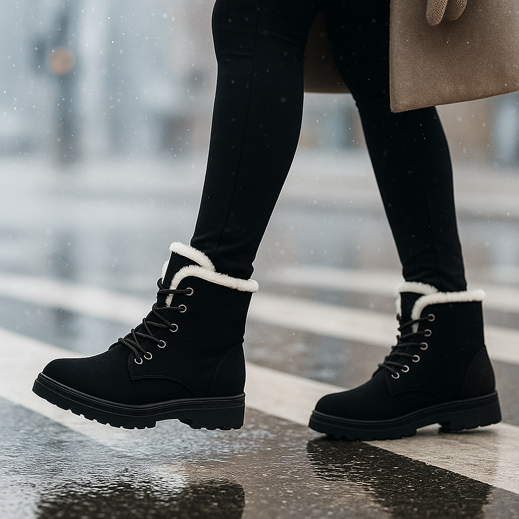 Bottes Grace Doublées – Chaudes et Antidérapantes pour l’Hiver