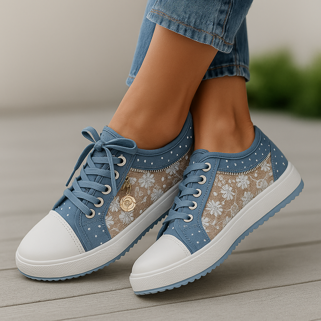 Bloomy Lace Körbe – Atmungsaktive Sneakers mit Spitzen-Detail