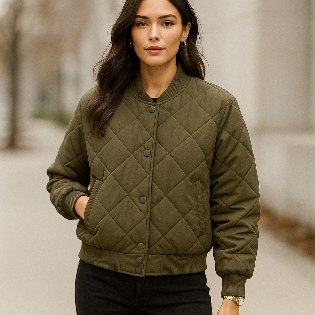 Prošívaná bomber bunda Elegance – Tepelný komfort pro ženy