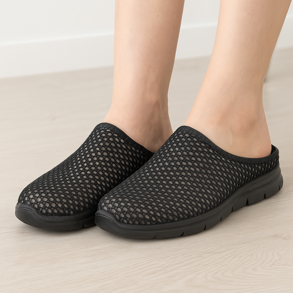 Chaussons orthopédiques alvéolés pour femme – confort & respirabilité