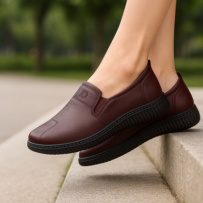 Mocassins larges antidérapants - Chaussures décontractées femme