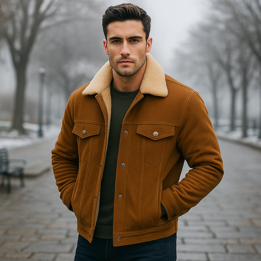 Vibe – Cordjacke für Herren aus Samtvelours