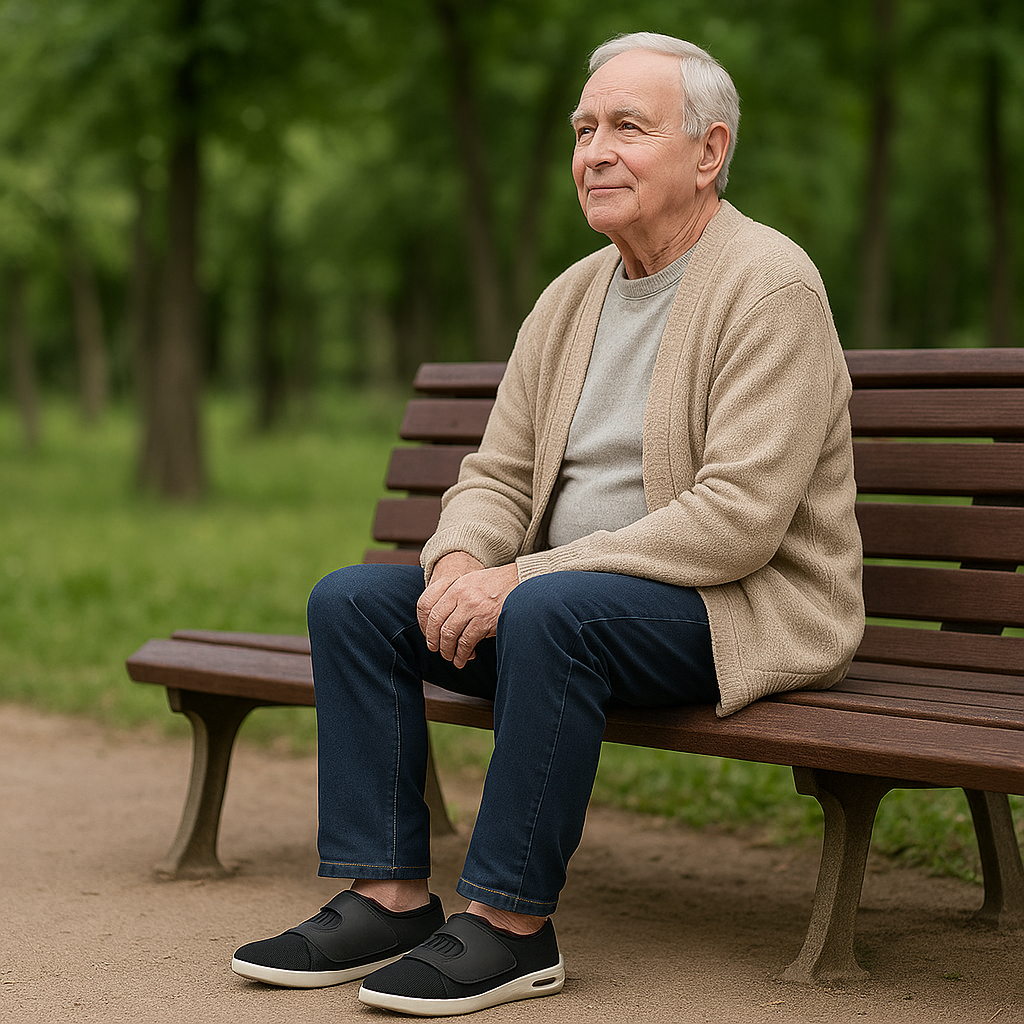 Extra breite orthopädische Schuhe für empfindliche Füße