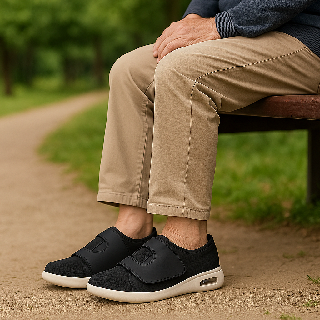 Extra breite orthopädische Schuhe für empfindliche Füße