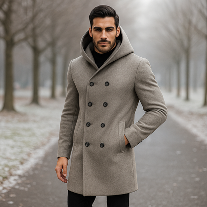 Manteau Trench Homme Polyester Capuche