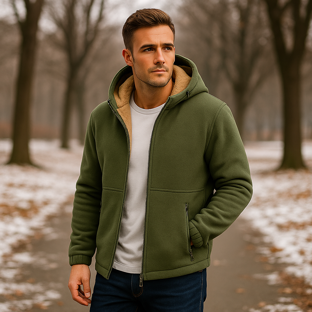 Veste polaire homme doublée sherpa