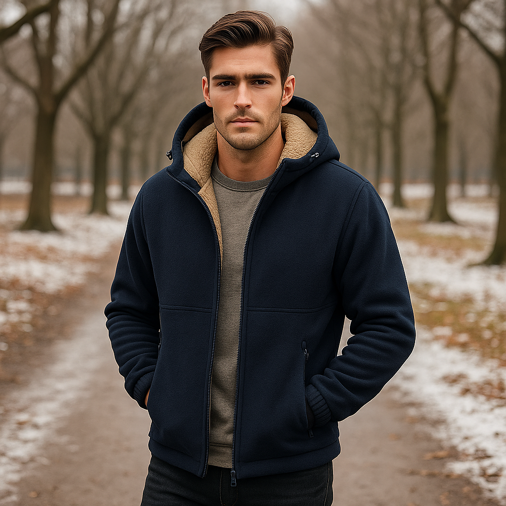 Veste polaire homme doublée sherpa