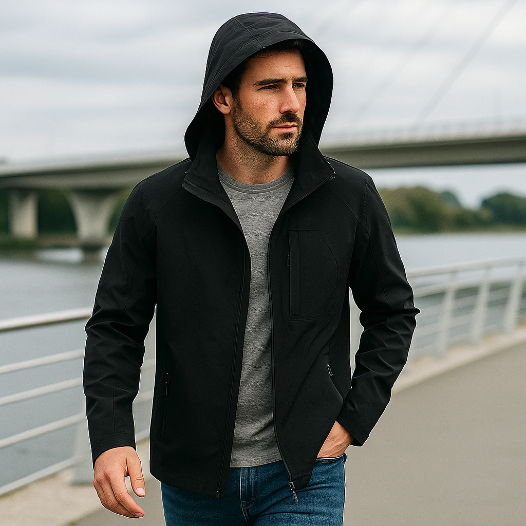 Pánská mikina s kapucí - lehká - pohodlná - stylová