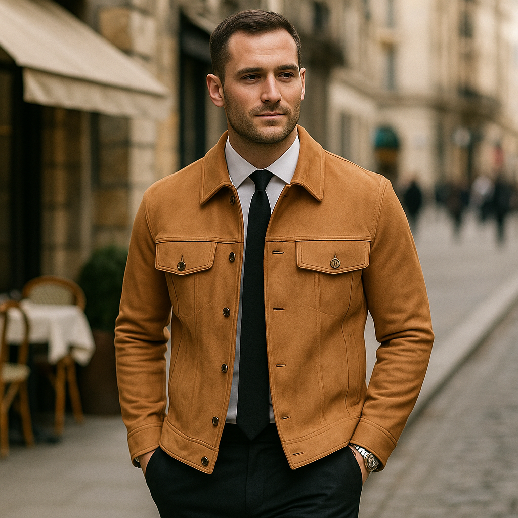 Pánská bunda s klopovým límcem - Elegantní pohodlí - Nadčasový styl