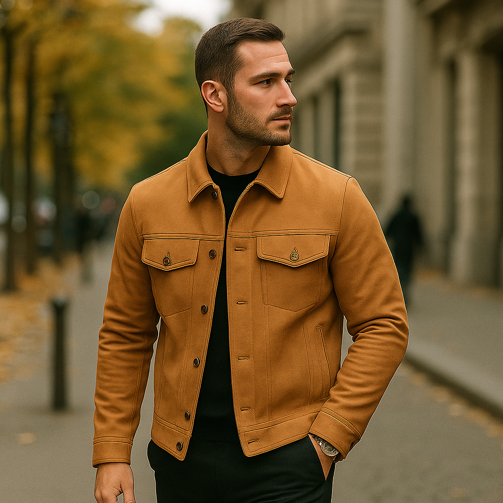 Pánská bunda s klopovým límcem - Elegantní pohodlí - Nadčasový styl