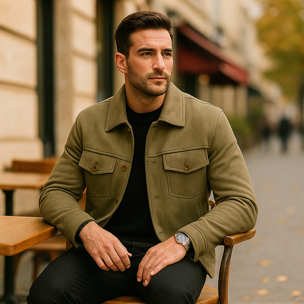 Pánská bunda s klopovým límcem - Elegantní pohodlí - Nadčasový styl