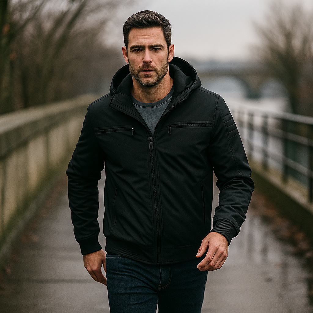 Pánská mikina s kapucí - Více kapes - Optimální pohodlí