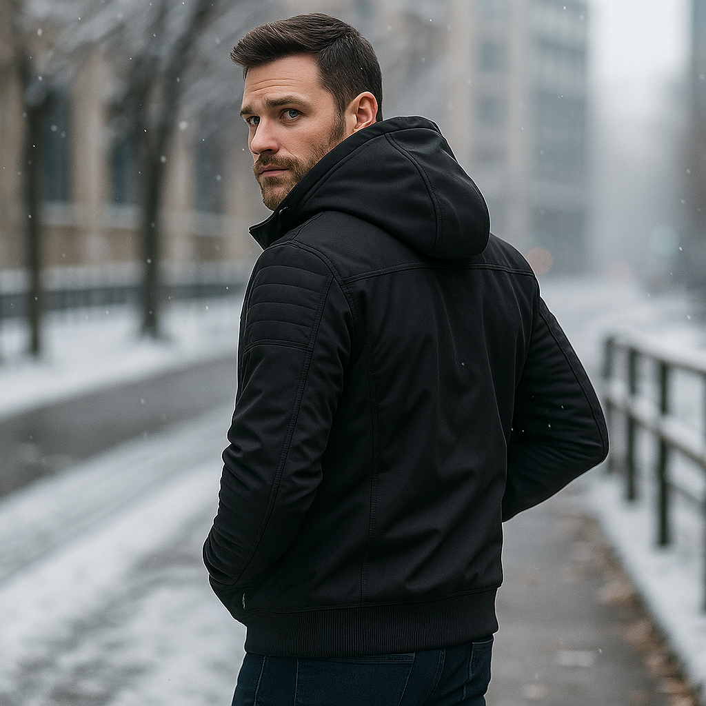 Pánská mikina s kapucí - Více kapes - Optimální pohodlí