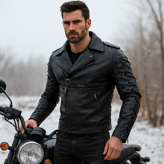 Pánská moto bunda - Ležérní styl