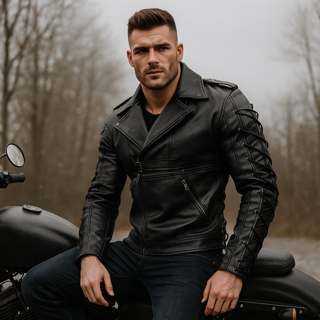 Pánská moto bunda - Ležérní styl