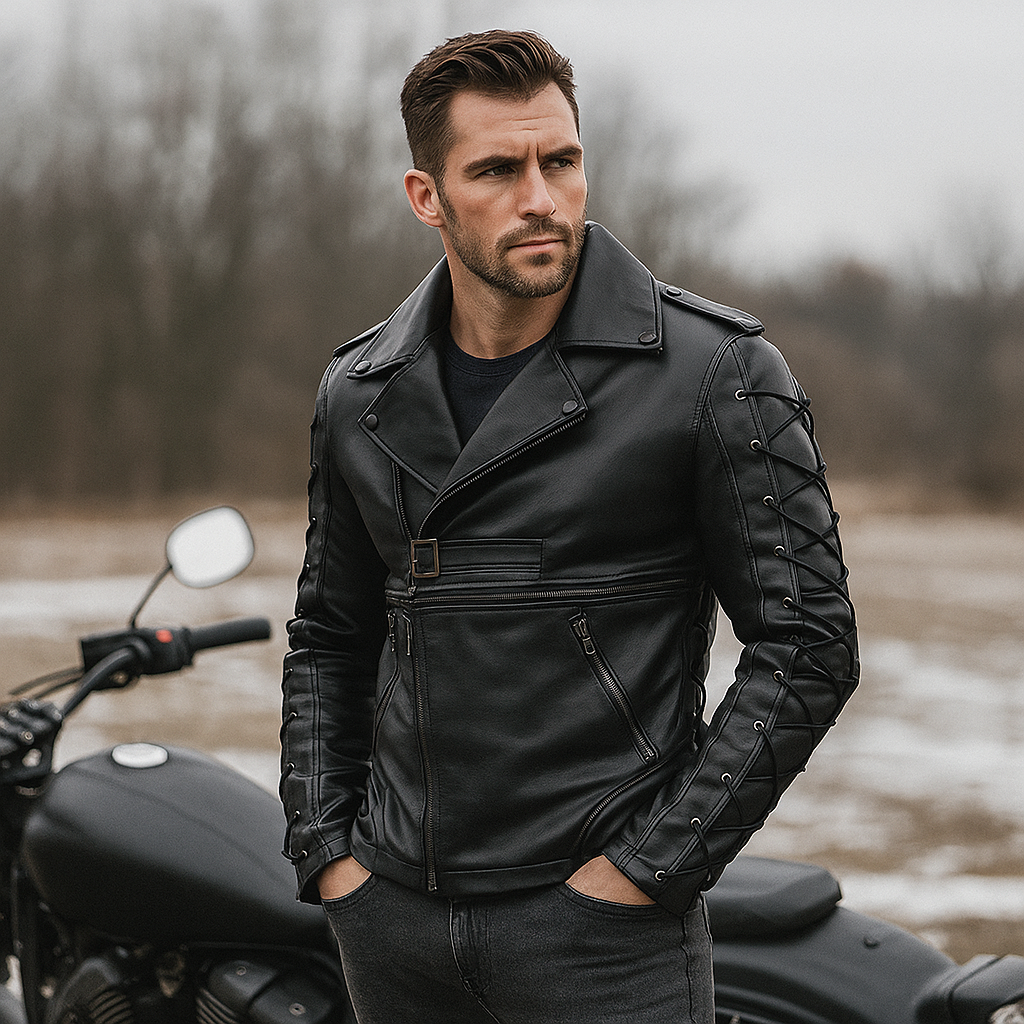 Pánská moto bunda - Ležérní styl