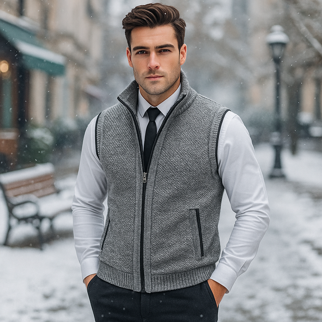 Elegantní pletená vesta – pohodlná a rafinovaný styl