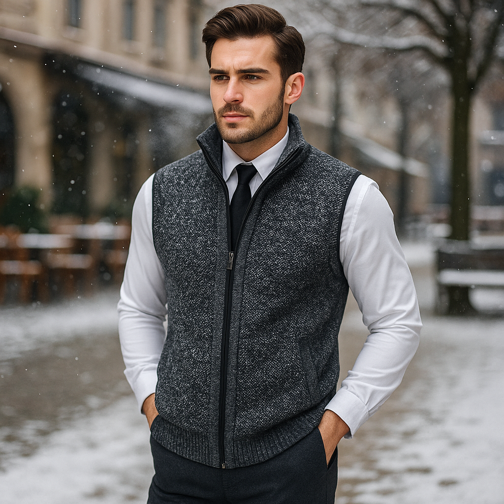 Elegantní pletená vesta – pohodlná a rafinovaný styl