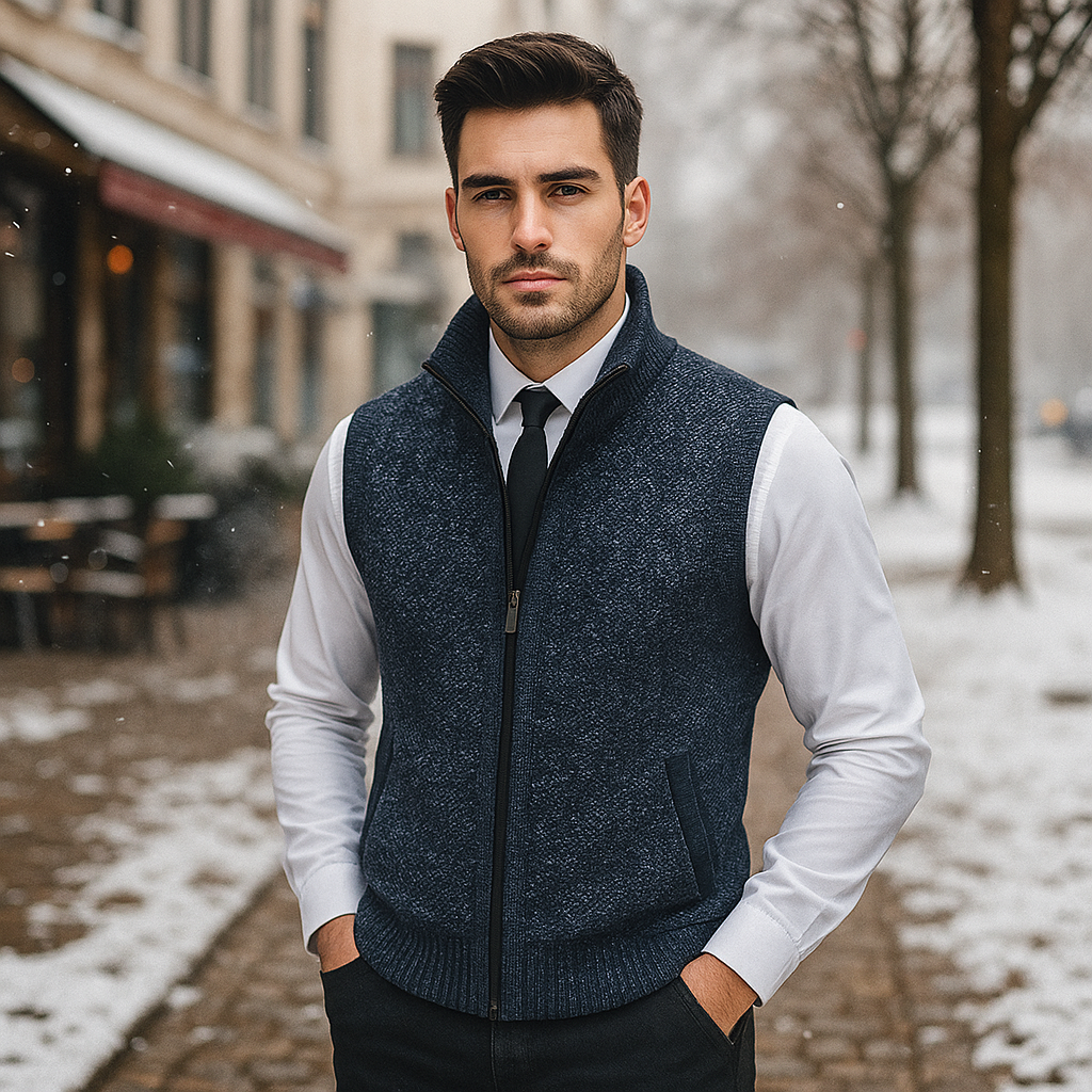 Elegantní pletená vesta – pohodlná a rafinovaný styl