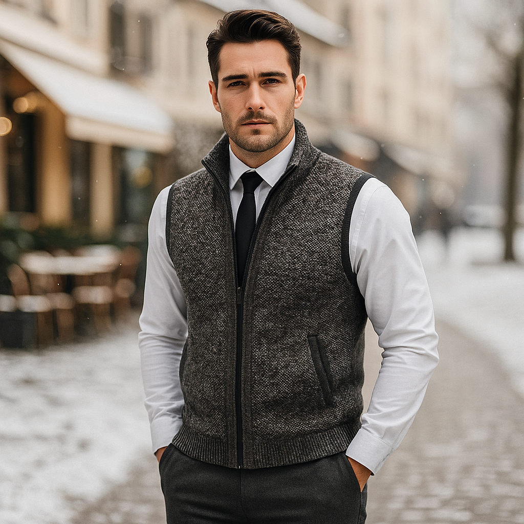 Elegantní pletená vesta – pohodlná a rafinovaný styl