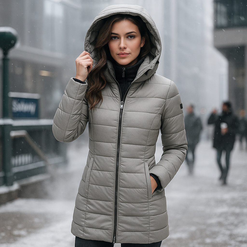 Stilla - Dlouhý kabát s měkkou podšívkou a kapucí - Pohodlí a styl