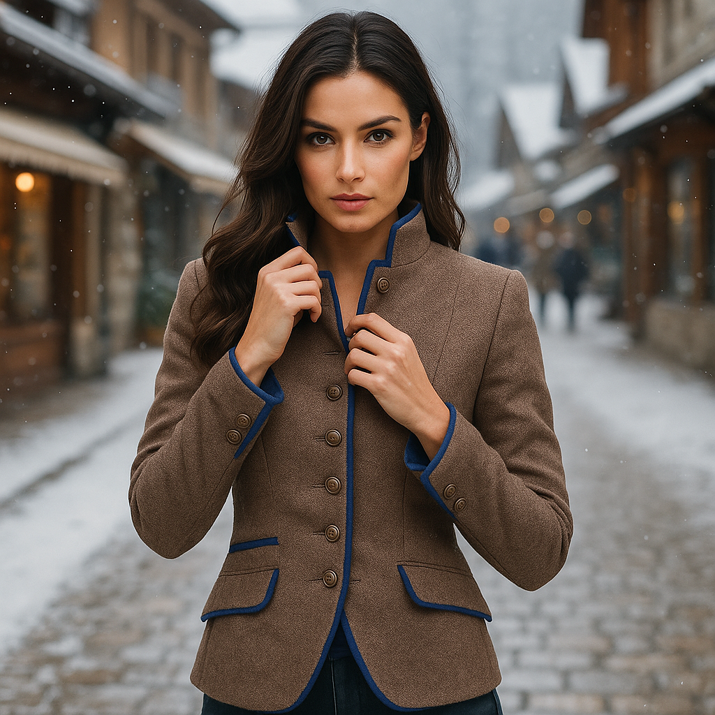 Amiya - Elegantní bunda pro ženy - Jednobarevný design - Elegantní a pohodlná