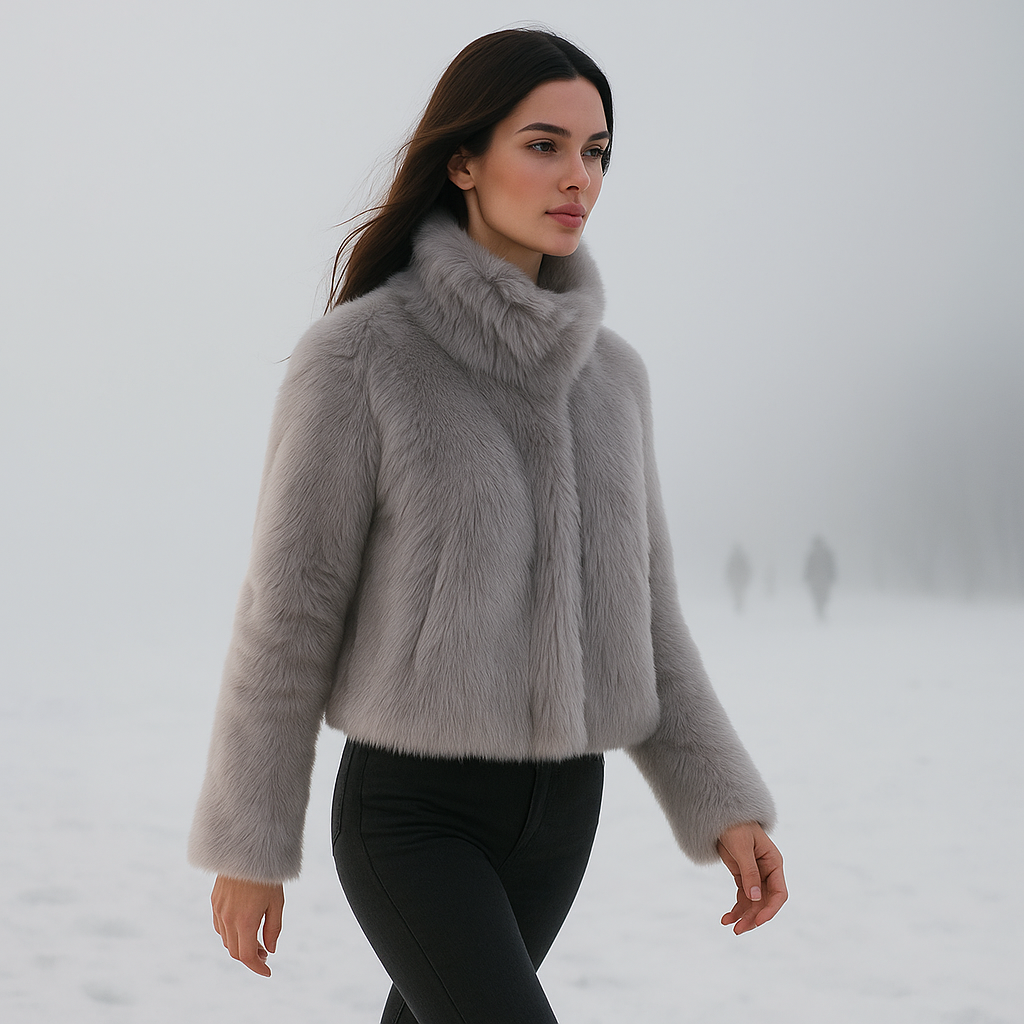 Bunda z měkké kožešiny Daena – pohodlná - elegantní - teplá