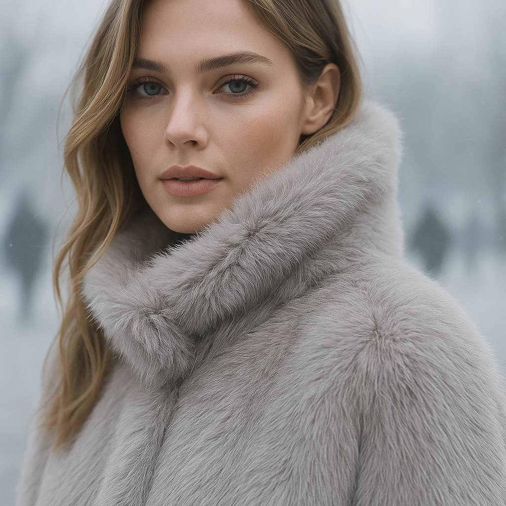 Bunda z měkké kožešiny Daena – pohodlná - elegantní - teplá