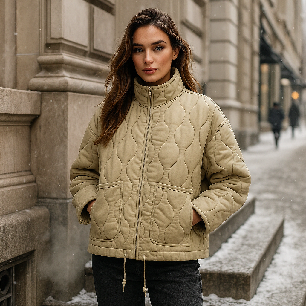 Prošívaná dámská bunda - Zima - Teplo & Elegance