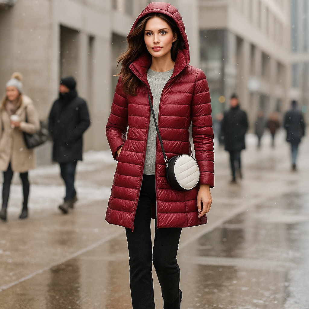 Ultralehká zimní bunda pro ženy - teplá - ležérní - pohodlná