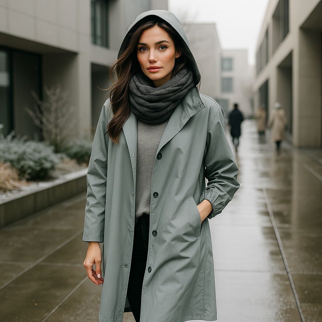 Sevena - Nepromokavý trenčkot pro ženy - Elegantní a funkční