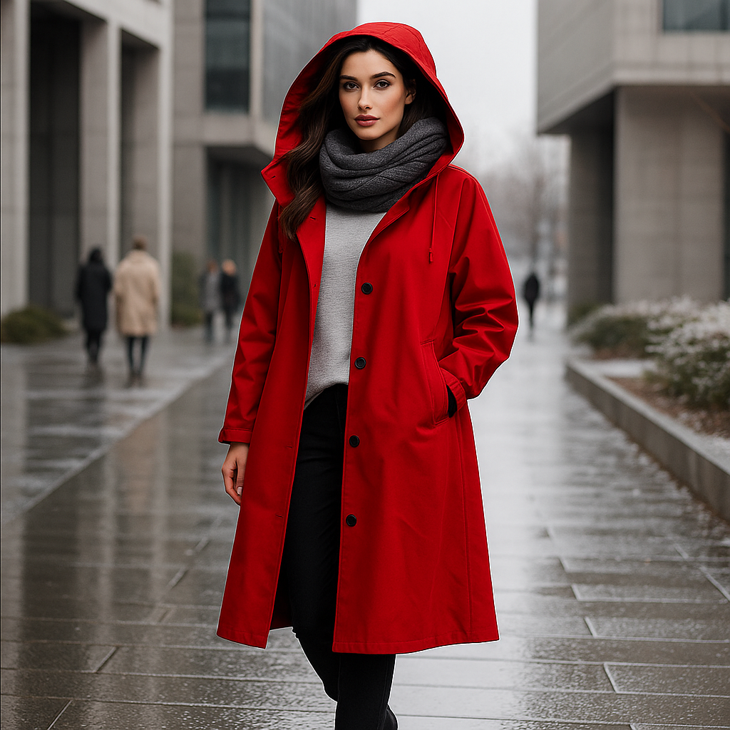 Sevena - Nepromokavý trenčkot pro ženy - Elegantní a funkční