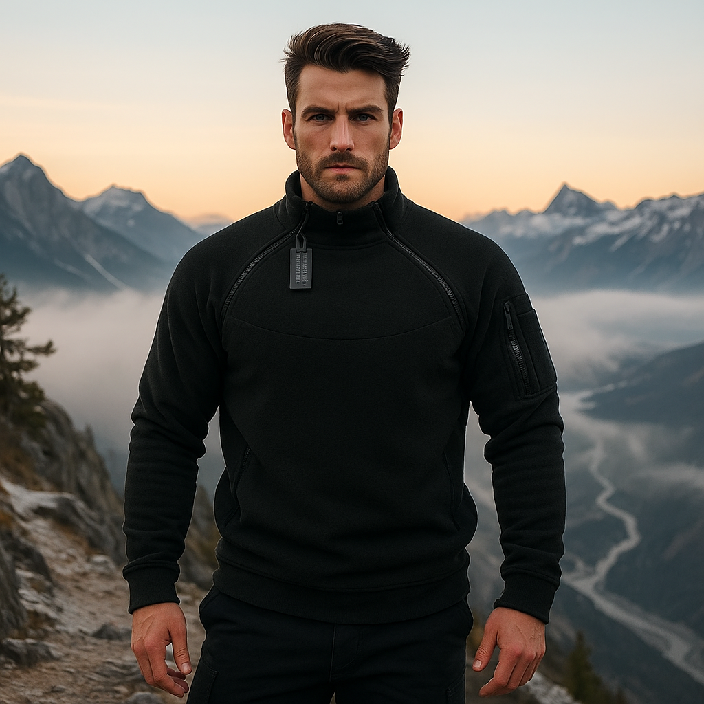 Pull Fleece Homme Tactique - Coupe-vent