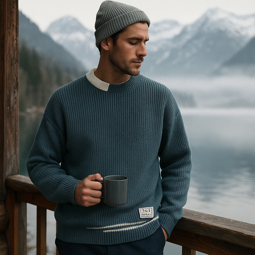 Pull tricot homme - coupe classique - style intemporel