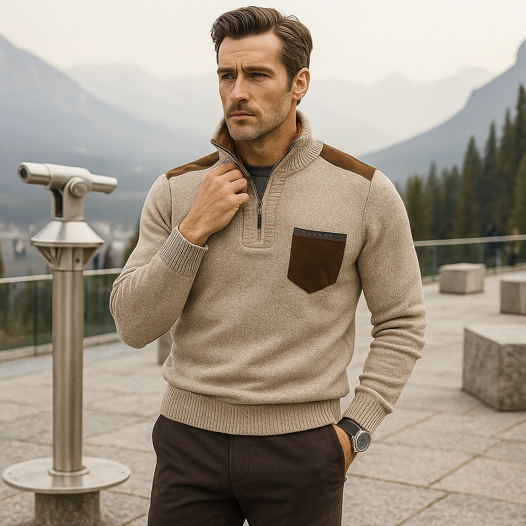 Pull homme laine mérinos - coupe classique - haute qualité