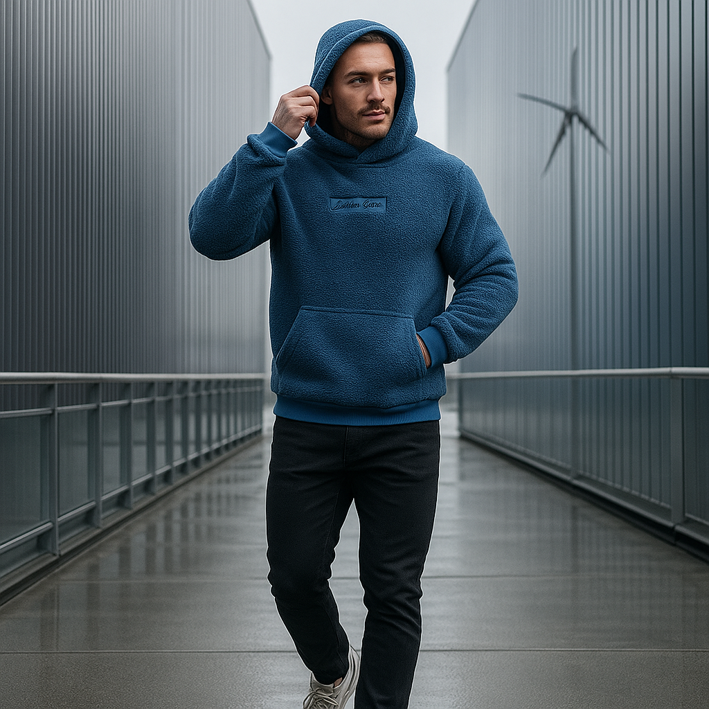 Hoodie peluche doux - isolé et chaud - capuche - homme