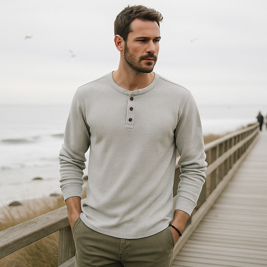 Pull classique pour homme - manches longues