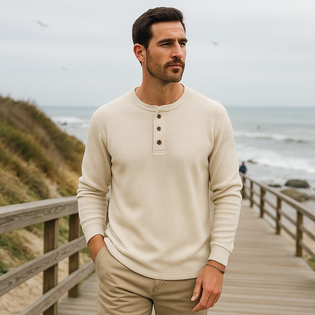 Pull classique pour homme - manches longues
