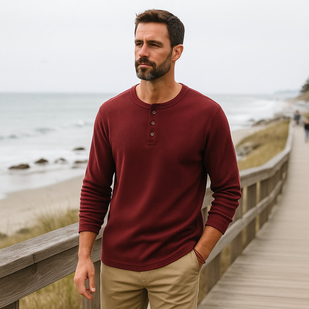 Pull classique pour homme - manches longues