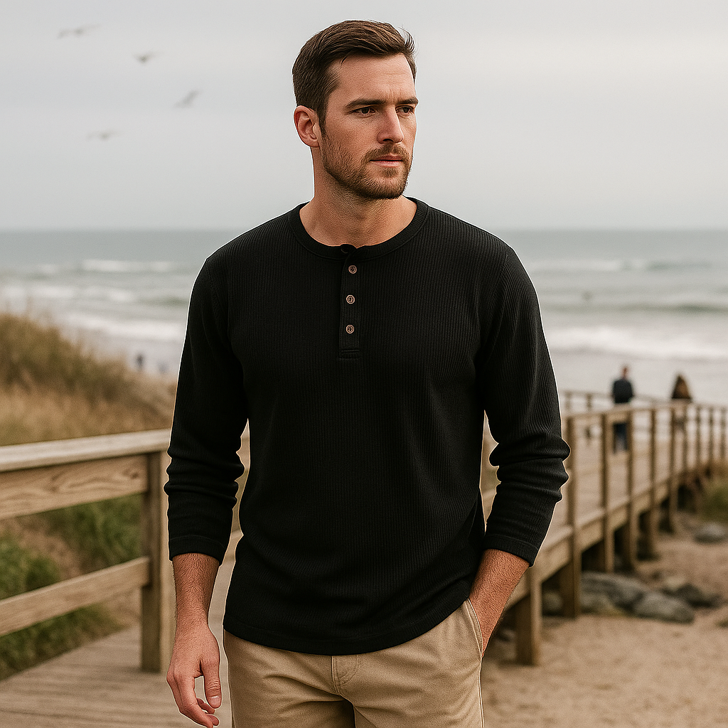 Pull classique pour homme - manches longues