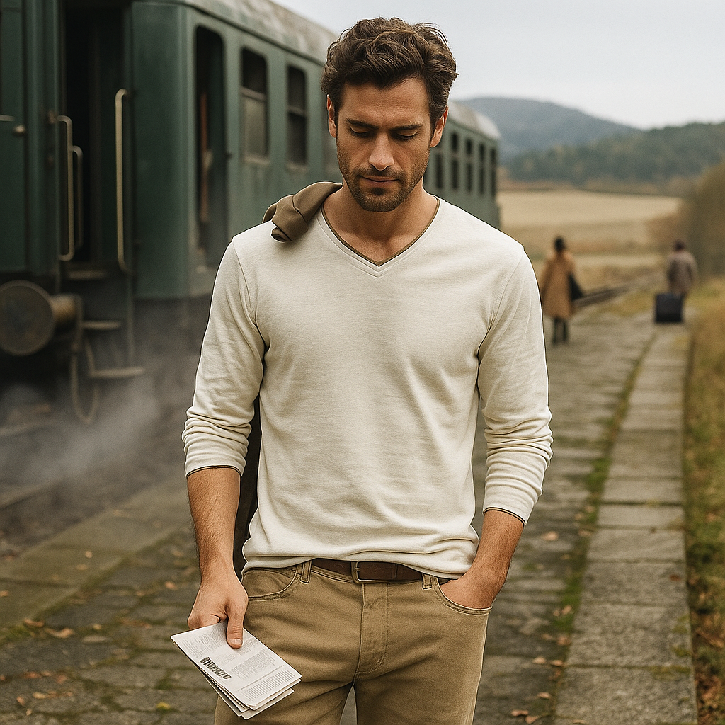 Pull en coton pour homme - haute qualité - classique - doux - respirant