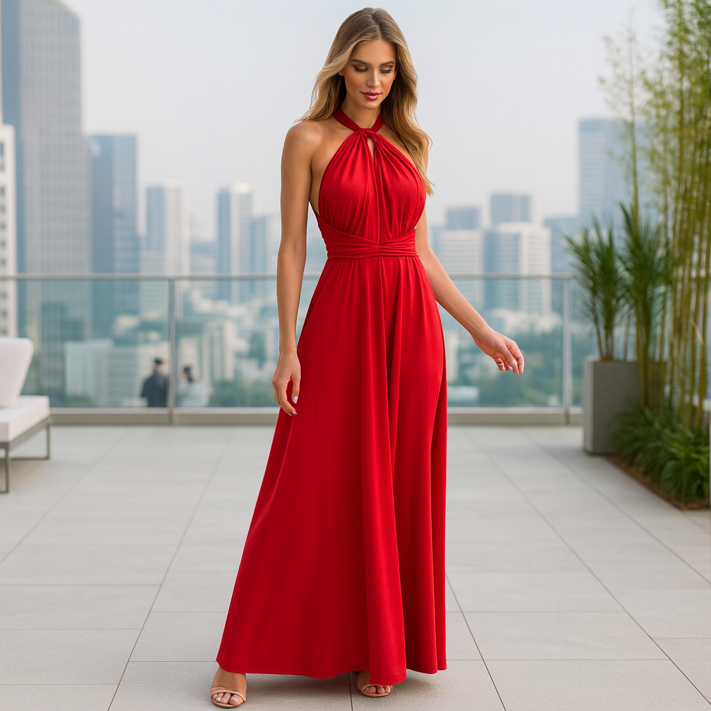 Robe de Soirée Maxi Sexy - Dos Nu - Fendue